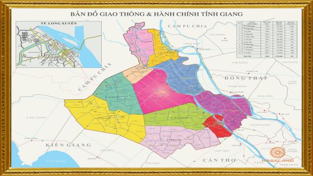 Bản đồ hành chính Tỉnh An Giang