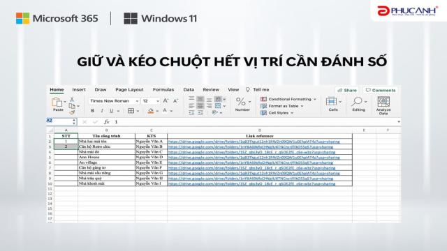 cách đánh số thứ tự trong excel