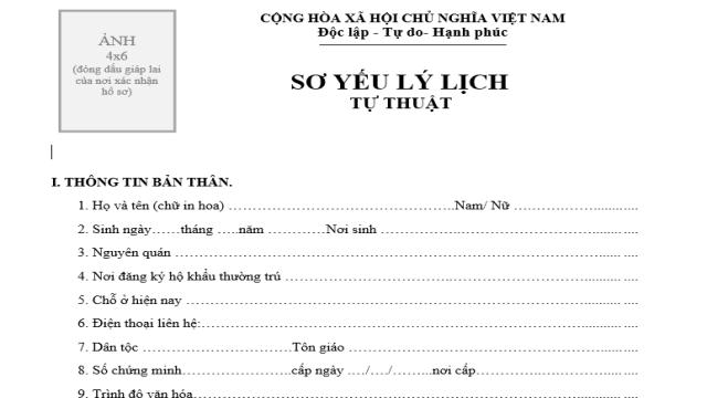 Theo quy định hiện hành thì chứng thực sơ yếu lý lịch ở đâu?