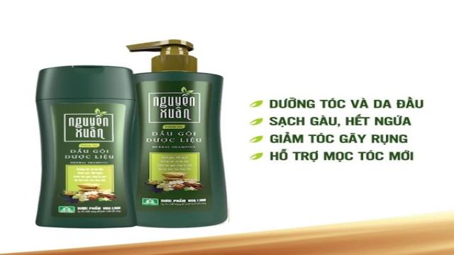 Dầu Gội Dược Liệu Nguyên Xuân Xanh Dành Cho Tóc Khô Xơ Và Hư Tổn 200ml