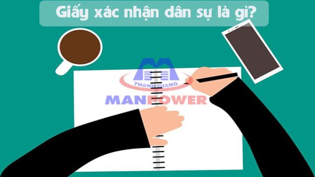 giấy xác nhận dân sự