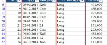 Cách đánh số thứ tự trong Excel khi lọc dữ liệu đơn giản