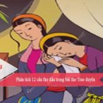 Phân tích 12 câu thơ đầu trong bài thơ Trao duyên