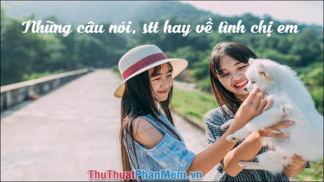 Những câu nói stt hay về tình chị em