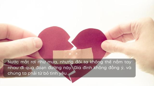 Stt chia tay vì gia đình ngăn cấm