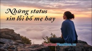 Những status, stt xin lỗi bố mẹ hay