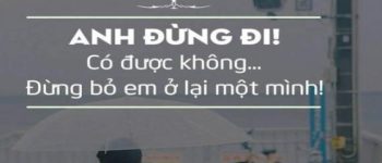 Stt đừng bỏ em một mình ở lại, đừng bỏ rơi em chống chọi với cô đơn, anh nhé