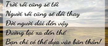 Đừng biến mình thành một bản sao sống dựa dẫm và phụ thuộc người khác