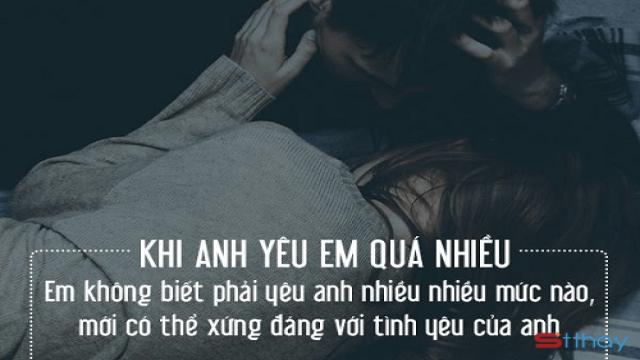 STT xin lỗi anh, em không xứng đáng đón nhận tình yêu này