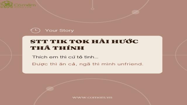 stt tik tok thả thính