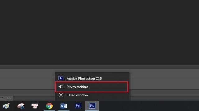 Ghim cố định biểu tượng ứng dụng lên Taskbar