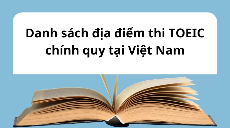 địa điểm thi TOEIC