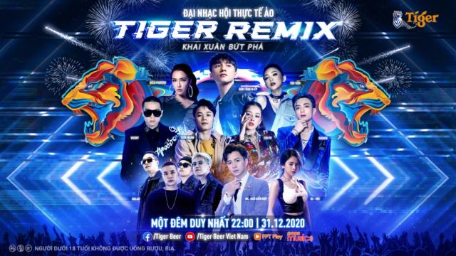 Dàn nghệ sỹ hàng đầu Việt Nam xuất hiện trong Tiger Remix 2021