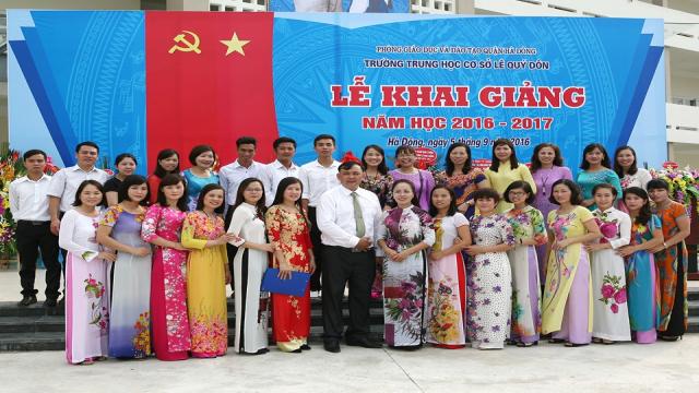 Trường THCS Lê Quý Đôn Dương Nội Hà Đông khai giảng năm học mới 2016-2017