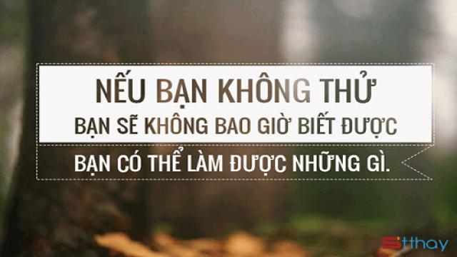 STT đích đến của sự thành công không có bước chân của kẻ lười biếng