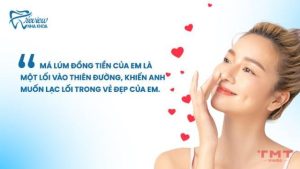 99+ Stt má lúm đồng tiền dễ thương, xinh xắn, ý nghĩa nhất