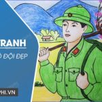 Mẫu vẽ tranh chú bộ đội đẹp nhất